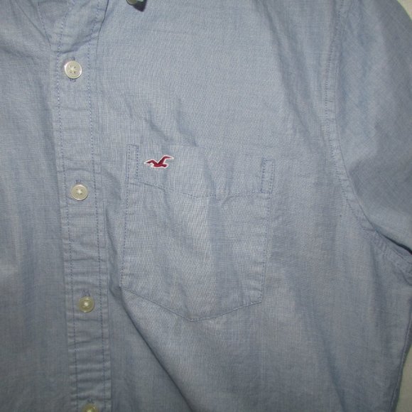 Hollister chambray button up blouse, medium - Picture 2 of 6